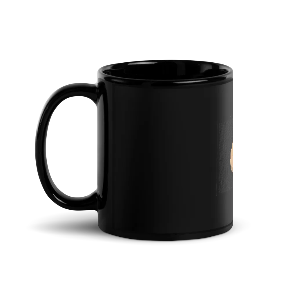 Taza negra — diseño Corazón Criollo