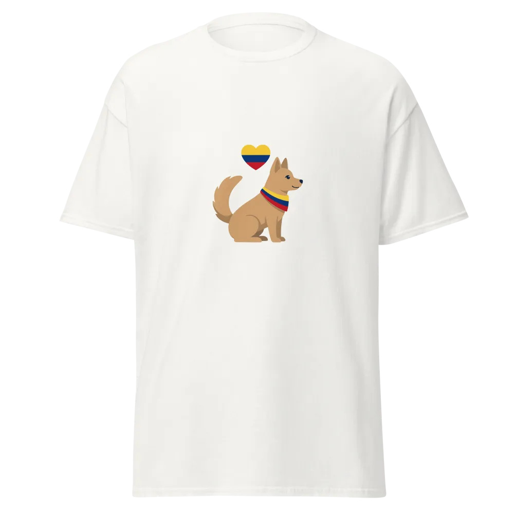 Camiseta clásica blanca — diseño Corazón Criollo
