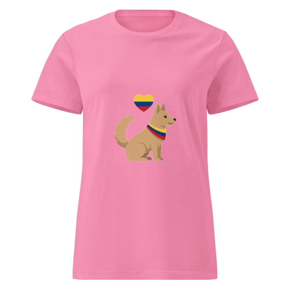 Camiseta de mujer azalea — diseño Corazón Criollo